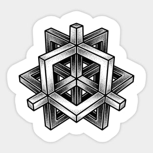 Hypercube Sticker